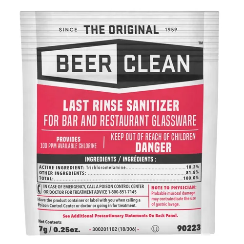 Miniatura 2 de Diversey-90223 Beer Clean Last Rinse - Desinfectante de vidrio, paquete de polvo de 0.25 onzas (paquete de 100)