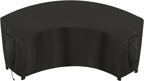 Miniatura 18 de OutdoorLines Funda seccional curvada impermeable para exteriores, resistente a los rayos UV, resistente al viento, para terraza, césped y patio