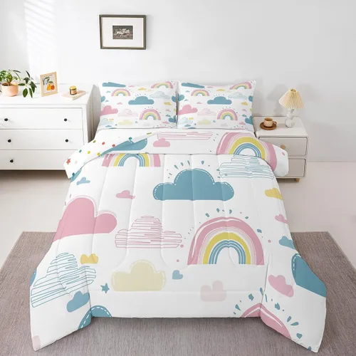 Miniatura 12 de Erosebridal Juego de edredón de robot tamaño Queen, juego de ropa de cama de decoración de robot espacial para dormitorio de niños y niños, juego