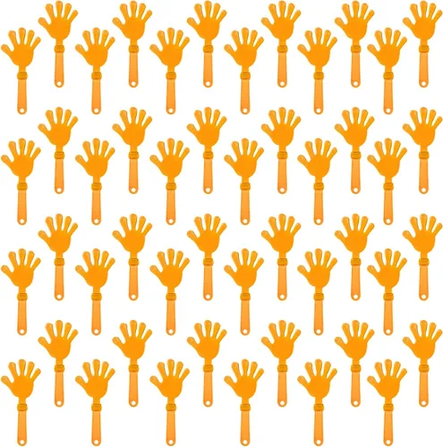 Miniatura 10 de 48 pinzas de mano verde lima de 7.5 pulgadas para hacer ruido, regalos de fiesta, aplausos de plástico, eventos deportivos, pelota, baile