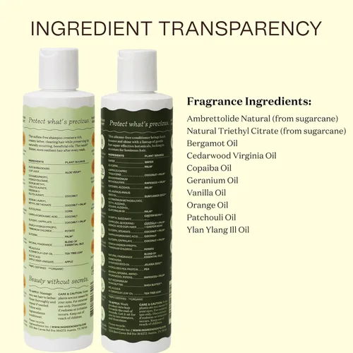 Miniatura 7 de Ingreendients Champú y acondicionador vegano no tóxico con ingredientes orgánicos, vinagre de sidra de manzana, aceite de árbol de té, color seguro