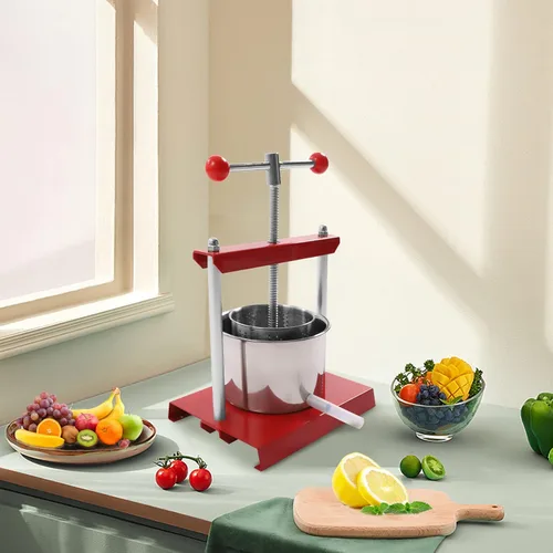 Miniatura 3 de Prensa manual de vino de frutas y hierbas para tintura de queso, máquina de prensa de barriles de acero inoxidable de 0.8 galones para jugo