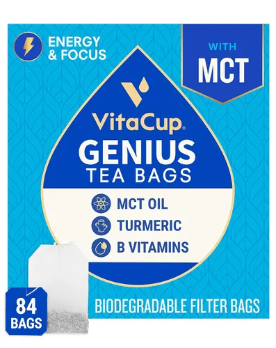 Miniatura 8 de VitaCup Paquetes instantáneos de té verde, mejora la energía y la desintoxicación con matcha, moringa, vitaminas B, D3, fibra, keto, paleo, vegano