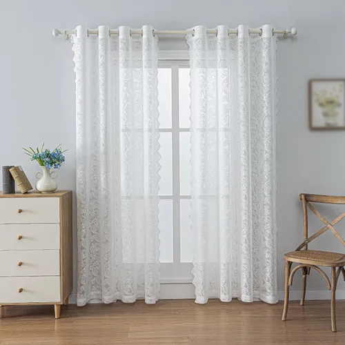 Miniatura 24 de Anytime Paneles de Cortinas Transparentes Arcoíris para Sala de Estar Elegantes Juegos de Tratamiento de Ventanas Translúcidas Filtrantes de Luz