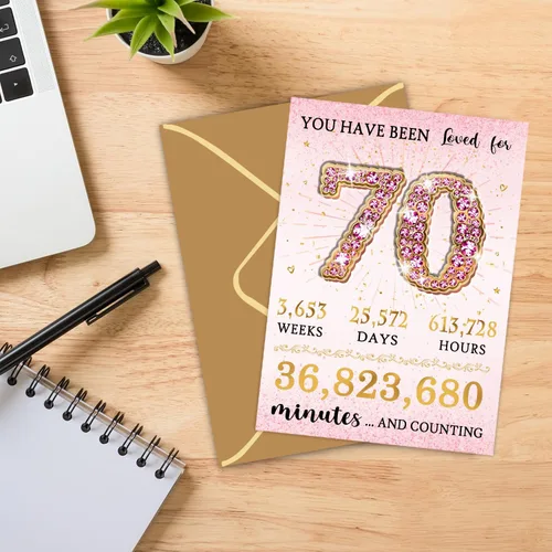 Miniatura 8 de Sutjxc Tarjeta de feliz cumpleaños 50 para marido y esposa, regalos vintage de 50 cumpleaños para papá y mamá, decoraciones retro de cumpleaños