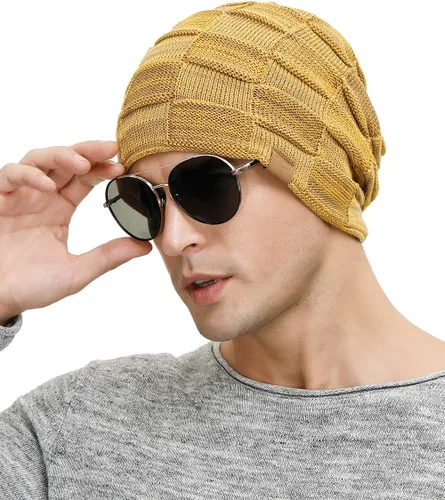 Miniatura 39 de Vgogfly Slouchy Beanie for Men Winter Hats for Guys Cool Beanies Mens Lined Knit Warm Thick Skully Stocking Binie Hat
