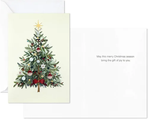 Miniatura 5 de Hallmark - Surtido de tarjetas de Navidad en caja, Que nieve (4 diseños, 12 tarjetas y sobres)