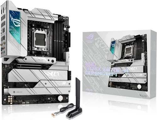 ASUS ROG STRIX X670E-A GAMING WIFI AMD X670 AM5 Ryzen Desktop 9000 8000 y 7000 ATX placa base, 16+2 etapas de potencia, PCIe 5.0, DDR5, 4x ranuras