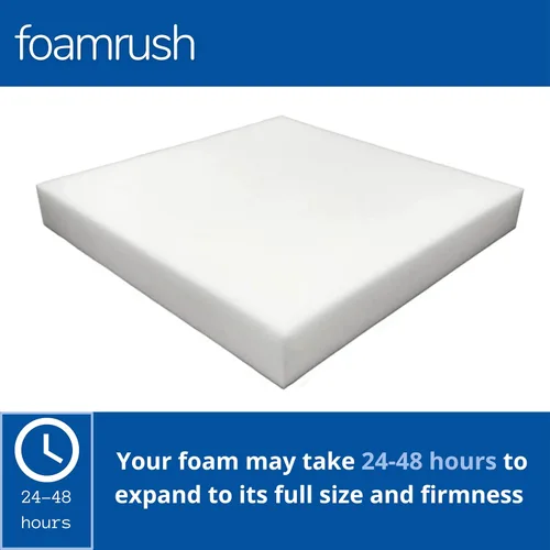 Miniatura 2 de FoamRush relleno de espuma de alta densidad para almohadón, cuadrado, para sillas de comedor, silla de ruedas y demás, de 24 x 24 pulgadas.