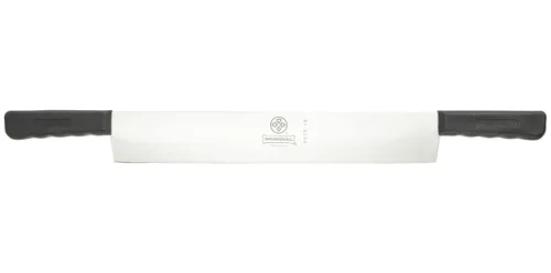 Miniatura 3 de Mundial Cortador de queso de acero inoxidable al carbono de 16 pulgadas, cuchillo de queso de doble mango ideal para cortar bloque de queso, agarre