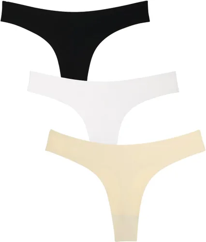 Miniatura 10 de Wealurre Tanga de microfibra de cintura baja para mujer sin costuras invisible