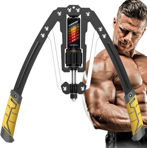 Miniatura 9 de EAST MOUNT - Ejercitador de brazo giratorio ajustable de 10 a 199 kg de potencia hidráulica, expansor de pecho para casa, equipo de entrenamiento