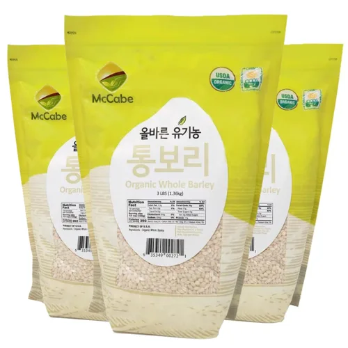 Miniatura 20 de McCabe Cebada perlada orgánica para bebé, grano de cebada perlada, certificado USDA y CCOF, producto de Estados Unidos, 3 libras (48 onzas)