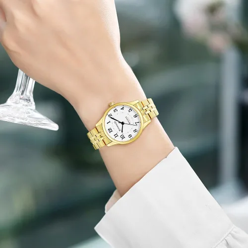 Miniatura 2 de Easy Reader Watch for Women with Solid Stainless Steel Band Ladies Dress Watch Water Resistant