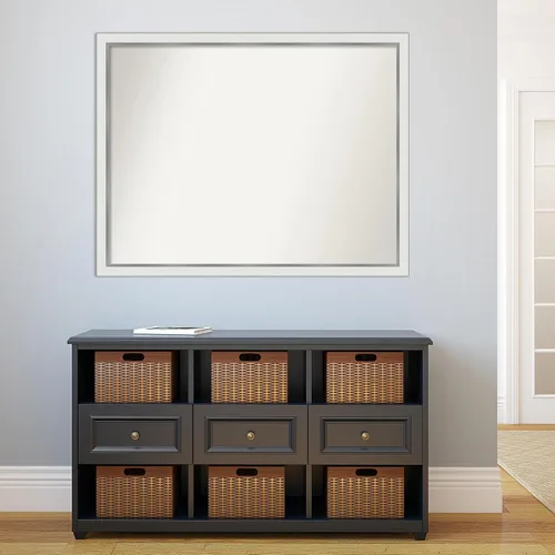 Miniatura 138 de Amanti Art Espejo personalizado, espejo estrecho de baño de oro blanco, espejo de pared o espejo de tocador de baño sobre el fregadero