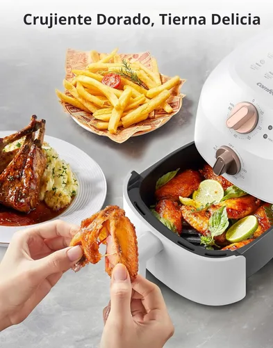 Miniatura 4 de COMFEE' Freidora de aire compacta de 2.1 cuartos de galón con 12 opciones de menú, temporizador ajustable y control de temperatura de 180-400 grados