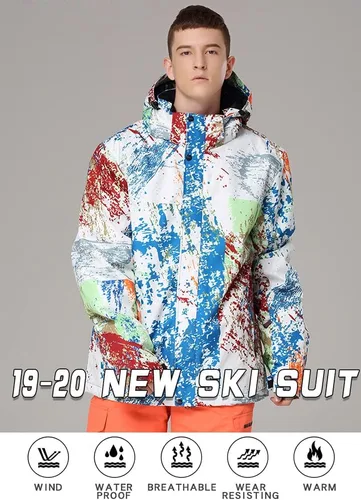 Miniatura 2 de HOTIAN Mens Ski Jackets Waterproof Snowsuits Insulated Outdoor Winter Coats