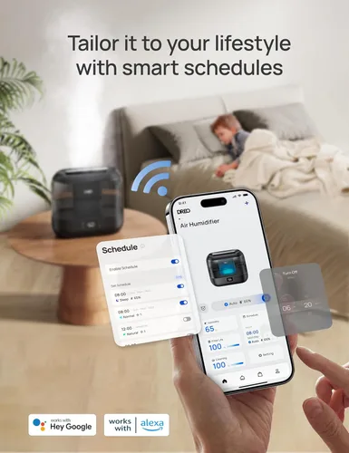 Miniatura 2 de Dreo Humidificadores inteligentes para dormitorio, humidificador supersized de gran tamaño de 4 L de llenado superior para habitación grande con 28