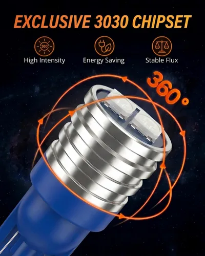 Miniatura 4 de WLJH Bombilla LED T10 Luces de Tablero de Coche Panel de Instrumentos Cluster Medidor Bombilla W5W 2825 194 LED Socket Giratorio PC195 PC194 PC168