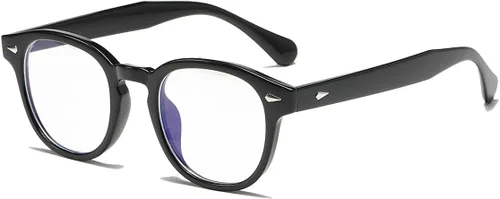 Miniatura 17 de Gafas Retro Redondas de Bloqueo de Luz Azul para Hombres y Mujeres, Montura Vintage sin Prescripción para Lectura de Computadora