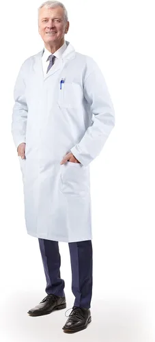 Miniatura 9 de Medvat bata de laboratorio de 41" de largo, calidad premium, cómoda y transpirable, unisex.