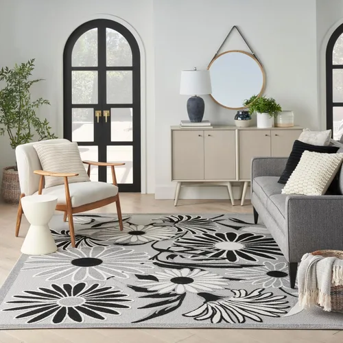 Miniatura 3 de Nourison Home Aloha - Alfombra beige de 2 pies 3 pulgadas x 12 pies, fácil de limpiar, no se desprende, para dormitorio, sala de estar, comedor