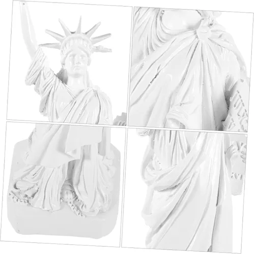 Miniatura 3 de Yardwe Estatua de resina modelo New York Souvenir Lady Figurine Mesa Diseño Decoración Artware