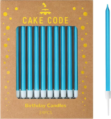 Miniatura 13 de Velas Rosa Oro Larga y Delgada de Cumpleaños, Velas para Pastel, Fiestas de Cumpleaños, Decoraciones de Boda, Velas para Fiestas Oro rosa