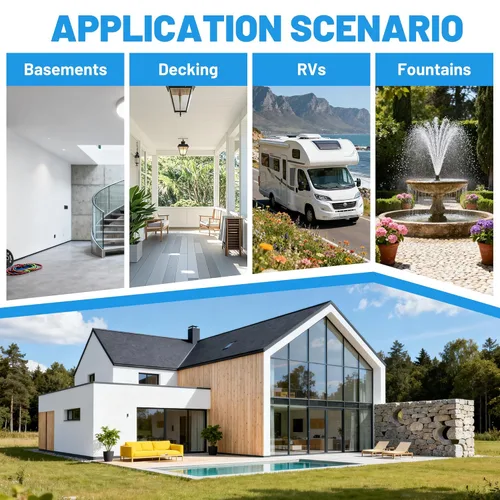 Miniatura 5 de Sellador impermeable líquido de goma, sellador de sello de parche impermeable, pintura de goma elástica para interiores y exteriores, pintura