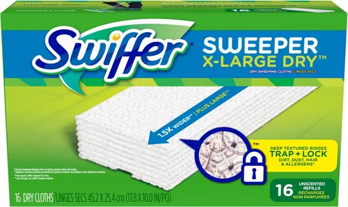 Miniatura 9 de SWIFFER SWEEPER - Paños desechables extragrandes para barrer, cajas de 16 unidades (paquete de 6)