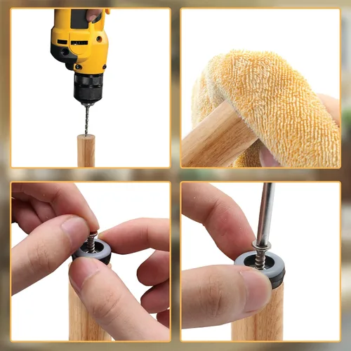 Miniatura 5 de 20 deslizadores de muebles de 1 pulgada, protectores de suelo de PTFE para sillas autoadhesivas para muebles para suelos de madera dura, alfombras