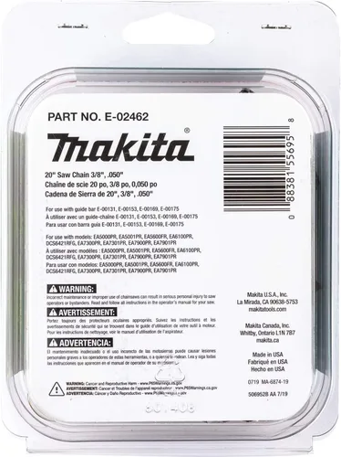 Miniatura 3 de Makita E-02462 Cadena de sierra de 20", 3/8", .050
