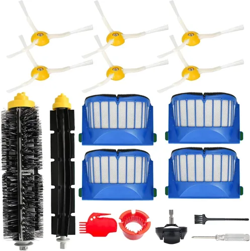 Kit de accesorios de repuesto para iRobot Roomba 675 694 692 614 670 677 671 691 676 639 679 615 600 Series Robot aspirador, 1 rueda delantera, 1