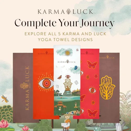 Miniatura 7 de KARMA AND LUCK Grounded Grace - Toalla de yoga, energía arraigada para fuerza y equilibrio, toalla antideslizante para esterilla de yoga caliente