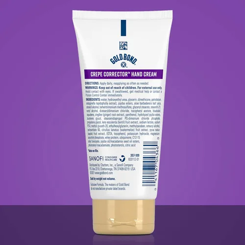 Miniatura 2 de Gold Bond Crema de manos correctora de piel de crepe Age Renew, fórmula revitalizante y suavizante, 88 ml.