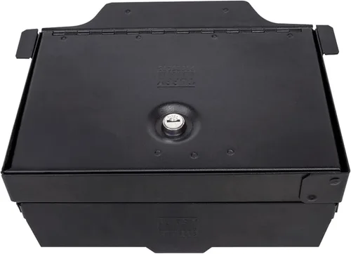 Caja de seguridad de consola central Tuffy para RAM 1500/2500/3500 2019–2025, inserción de acero de calibre 16, cerradura anti-palanca, sin