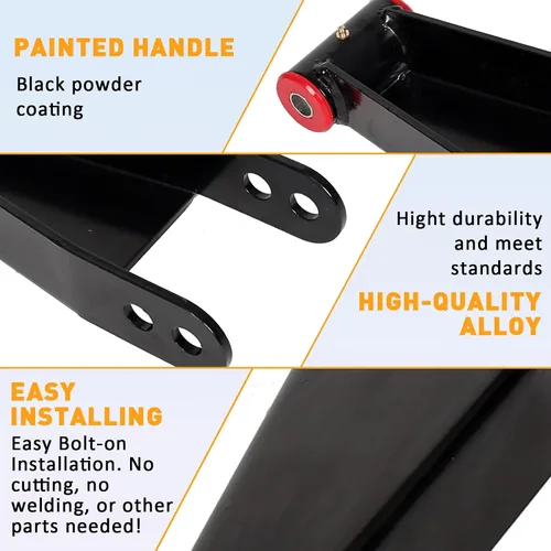 Miniatura 4 de ECOTRIC 2"-3" Grilletes de descenso traseros compatibles con Ford F150 F-150 2004-2014, kit de nivelación trasero ajustable de 5-7,5 cm, 2wd, Negro