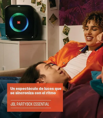 Miniatura 4 de JBL Partybox Encore Essential: sonido de 100 W, espectáculo de luz dinámico integrado y diseño a prueba de salpicaduras, color negro