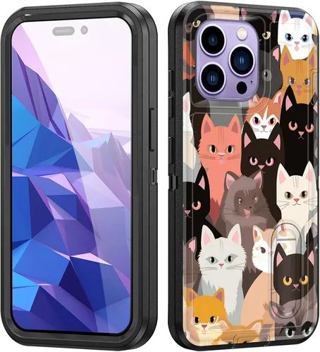 Miniatura 124 de Funda para iPhone Air con soporte integrado, a prueba de golpes, polvo y caídas, 3 capas, grado militar, funda protectora para iPhone Air de 6.5
