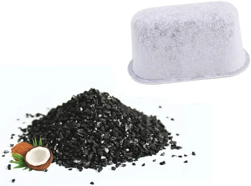 Miniatura 7 de Piezas de repuesto Soporte para filtro de agua con paquete de 3 filtros de agua de carbón, compatible con cafetera cuisinart (negro)
