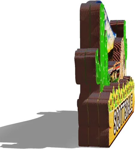 Miniatura 2 de Imán de madera 3D de USA Scottsdale para nevera, recuerdos coleccionables, decoración hecha a mano, artesanías 2