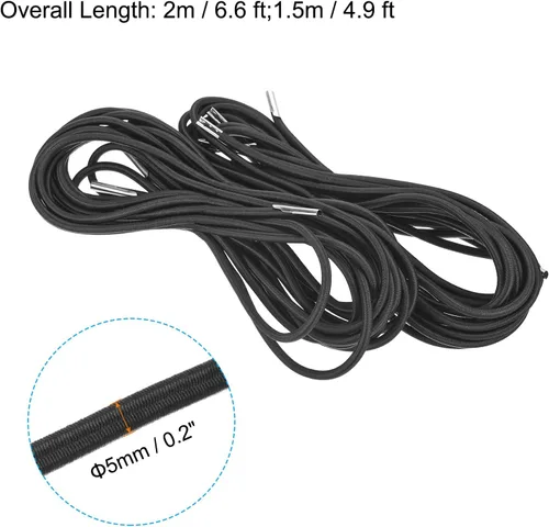 Miniatura 3 de PATIKIL Cable de repuesto para silla de gravedad cero, juego de 2 herramientas de reparación, cables elásticos de repuesto universales para sillas