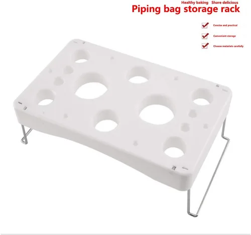 Miniatura 3 de LEILIN LIFE Piping bag shelf Cake Decorating Icing Bag Stand 12-Cavity Cream bolsa titular con tamiz
