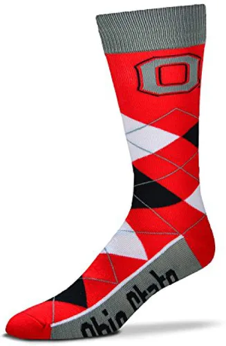 Miniatura 7 de FBF NCAA calcetines de equipo unisex para adultos Argyle Line Up