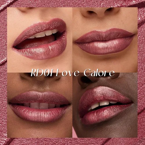 Miniatura 2 de FOCALLURE Lápiz labial líquido metálico, brillo de labios de copa antiadherente, color de labios de alto impacto con desgaste a prueba de RD01 Amor