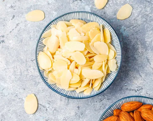 Miniatura 4 de Almendras en rodajas blanqueadas, 8 onzas – Almendras crudas en rodajas finas, veganas, keto, kosher, a granel. Alto en vitamina E, riboflavina.