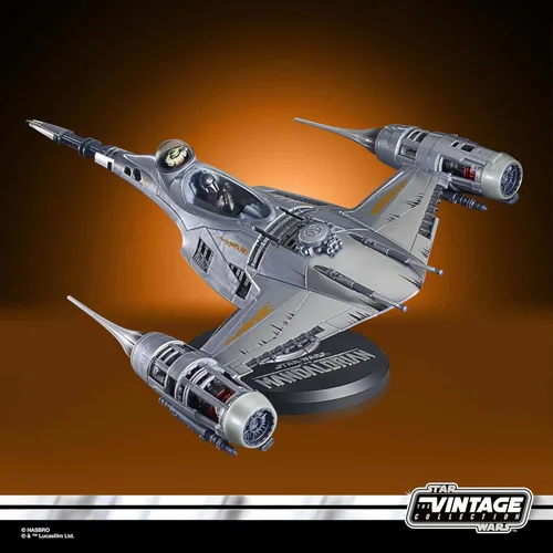 Miniatura 4 de Star Wars The Vintage Collection The Mandalorian's N-1 Starfighter, The Mandalorian - Vehículo y figuras de acción de 3.75 pulgadas, para edades