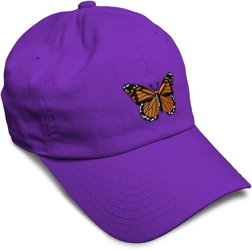 Miniatura 56 de Gorra de béisbol suave con diseño de mariposa monarca, con insectos, bordado de mariposa, de algodón, para hombres y mujeres
