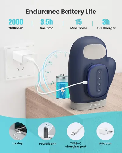 Miniatura 7 de COMFIER OMFIER - Regalos para el Día de la Madre para mujeres, mamá, masajeador eléctrico de manos más grande actualizado con calor y compresión