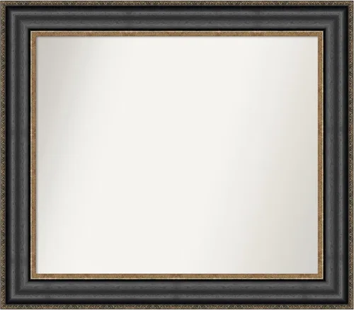Miniatura 158 de Amanti Art Espejo personalizado, espejo de baño negro puente, espejo de pared o espejo de tocador de baño sobre el fregadero (26 x 26 pulgadas)